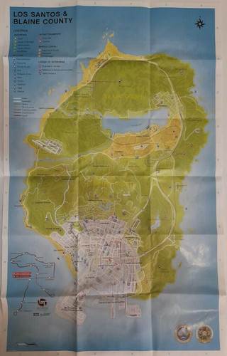 Mappa gta grand theft - mappa,